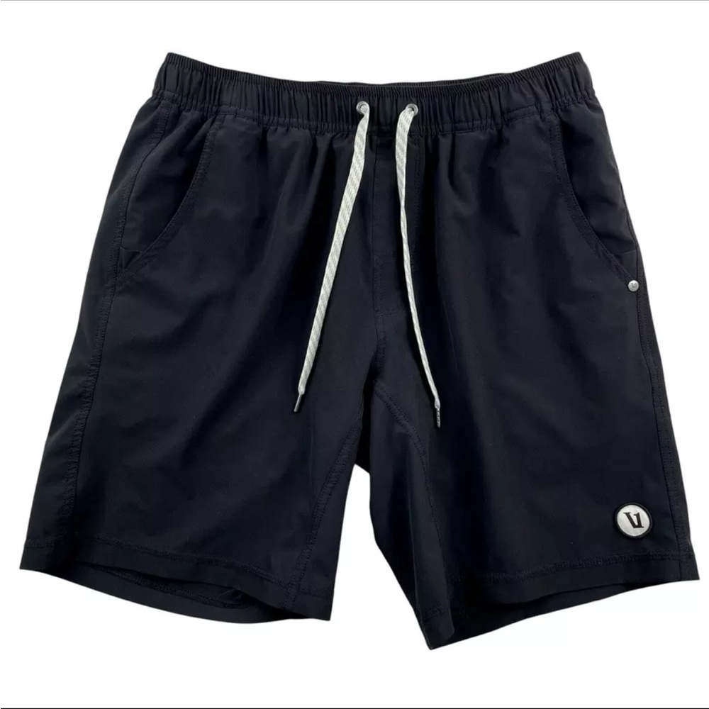 Vuori Kore Athletic Shorts Mens Sz Med Black V302 Performance 8" Lined Stretch